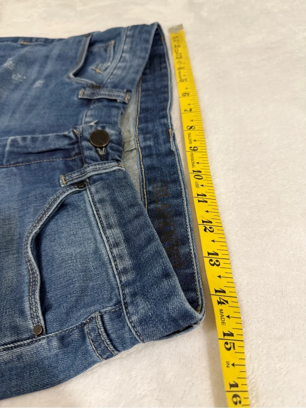 Blank NYC Blue Denim Jeans Hem